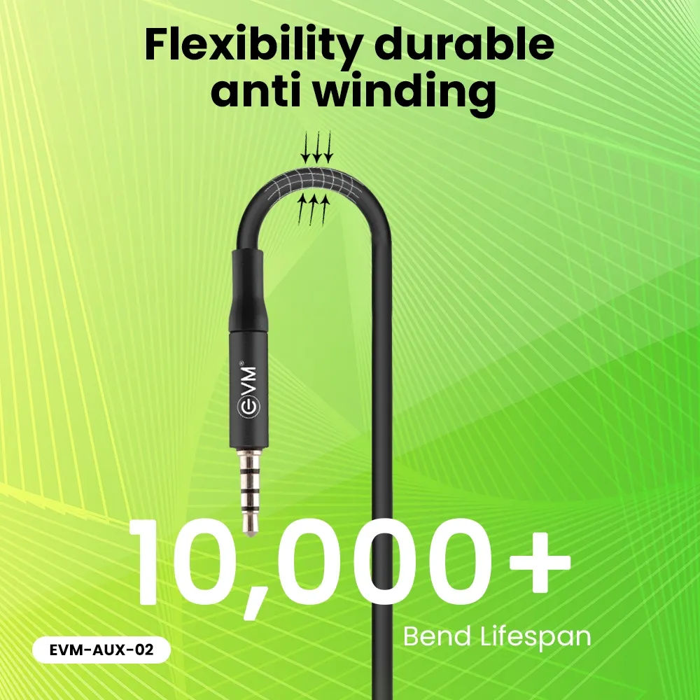 EVM AUX Cable 3.5mm Male to Male 1m (EVM-AUX-02) view 2